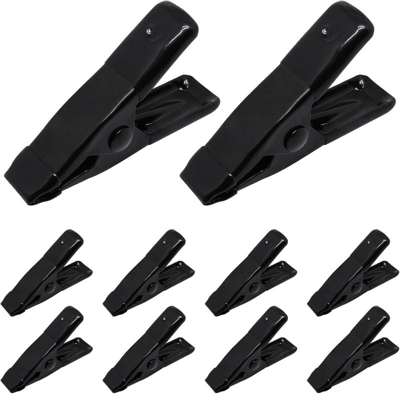 GDFYMI 10Pcs Spring Clamps Metal Small Clamps Backdrop Clips Clamps for Backdrop Balloon Archfor Black 2 Inch - Image 1